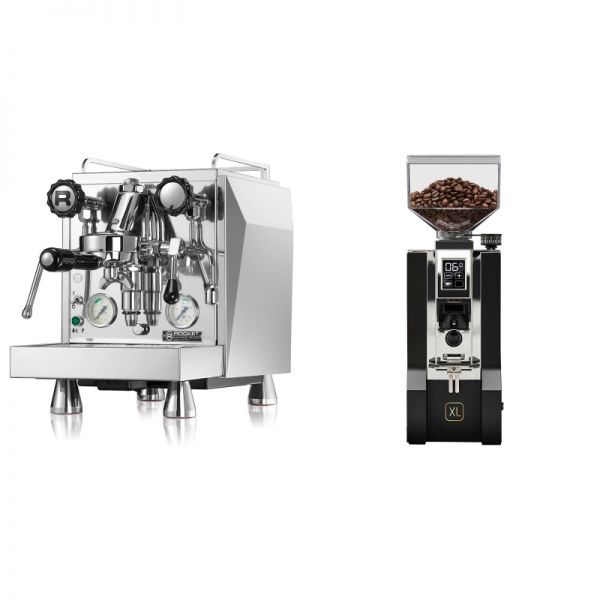 Rocket Espresso Giotto Cronometro V + Eureka Mignon XL, CR black