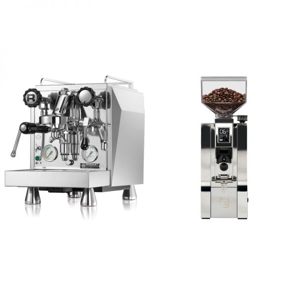 Rocket Espresso Giotto Cronometro V + Eureka Mignon XL, CR chrome