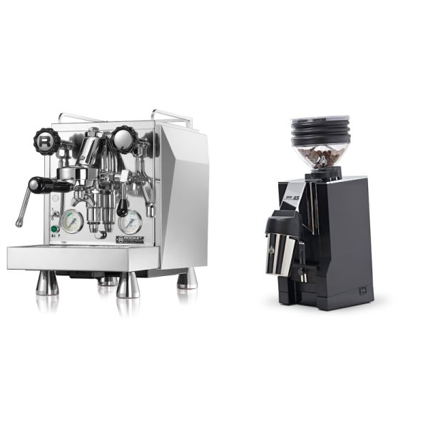 Rocket Espresso Giotto Cronometro V + Eureka Mignon Zero 65 All Purpose, CR black