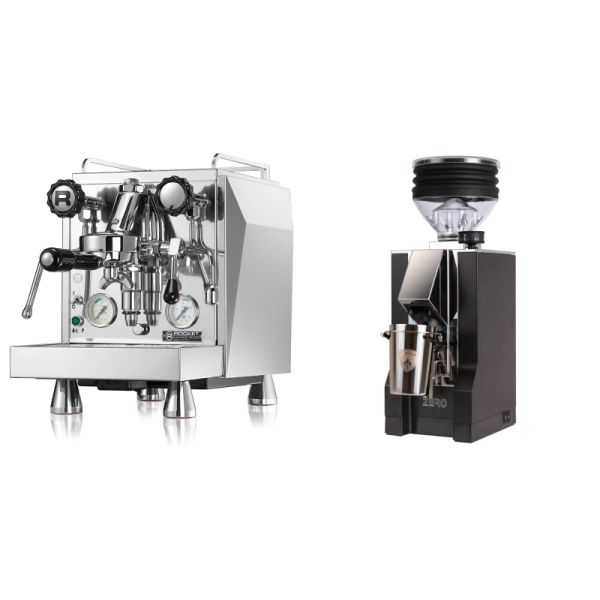 Rocket Espresso Giotto Cronometro V + Eureka Mignon Zero, CR black