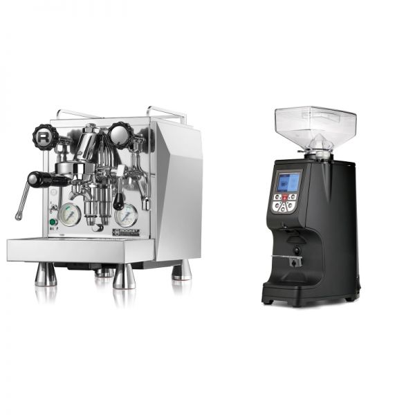 Rocket Espresso Giotto Cronometro V + Eureka Atom 60, black