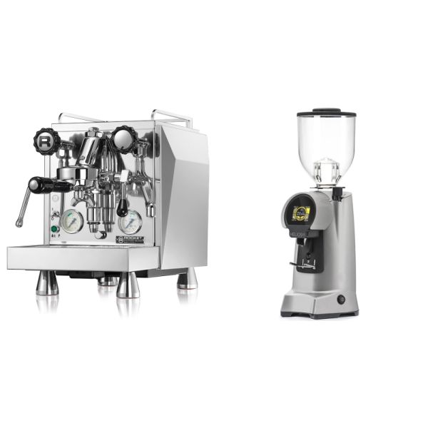 Rocket Espresso Giotto Cronometro V + Eureka Helios 65, grey