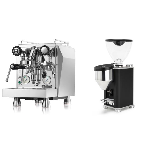 Rocket Espresso Giotto Cronometro V + Rocket Espresso GIANNINO, black/chrome