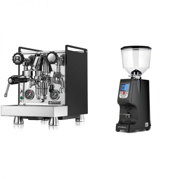 Rocket Espresso Mozzafiato Cronometro R, čierna + Eureka Atom Specialty 65, black