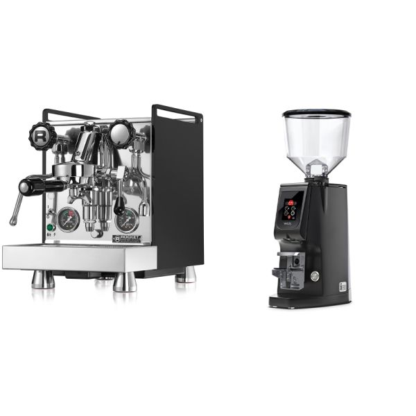 Rocket Espresso Mozzafiato Cronometro R, černá + Eureka Atom W 65, black