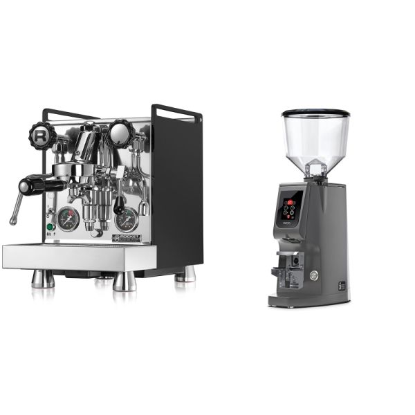 Rocket Espresso Mozzafiato Cronometro R, černá + Eureka Atom W 65, grey