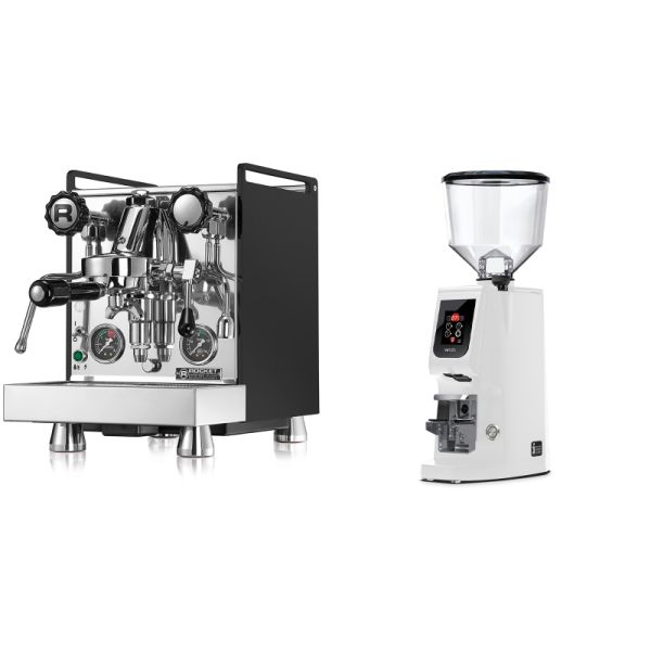 Rocket Espresso Mozzafiato Cronometro R, čierna + Eureka Atom W 65, white