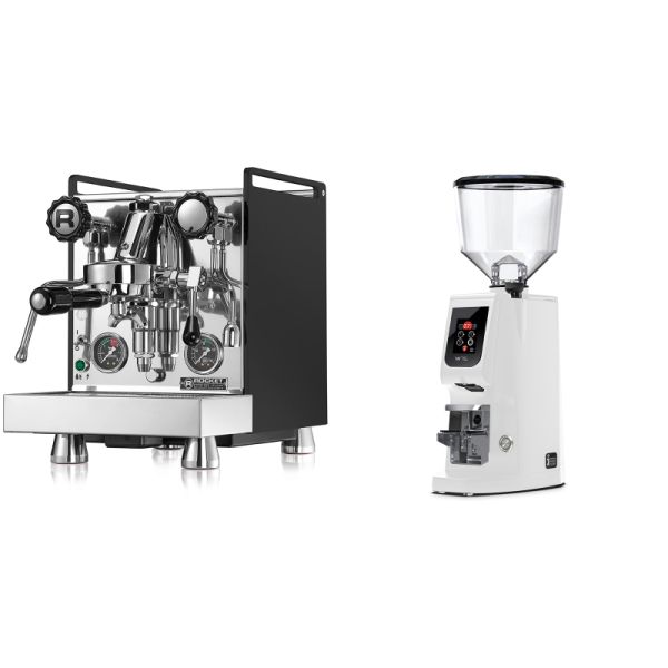 Rocket Espresso Mozzafiato Cronometro R, čierna + Eureka Atom W 75, white