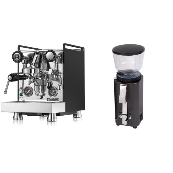 Rocket Espresso Mozzafiato Cronometro R, čierna + ECM C-Manuale 54, anthracite