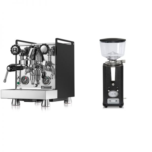Rocket Espresso Mozzafiato Cronometro R, černá + ECM S-Automatik 64, anthracite