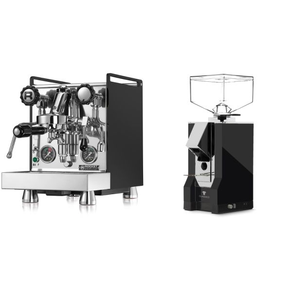 Rocket Espresso Mozzafiato Cronometro R, černá + Eureka Mignon Classico, CR black