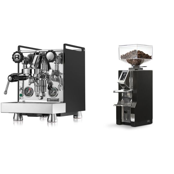 Rocket Espresso Mozzafiato Cronometro R, čierna + Eureka Mignon Libra, CR black