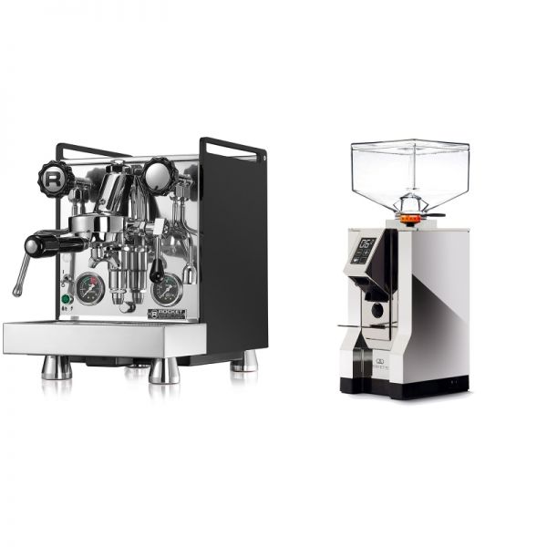 Rocket Espresso Mozzafiato Cronometro R, černá + Eureka Mignon Perfetto, CR chrome