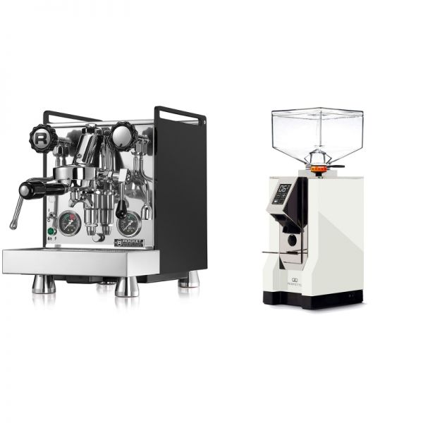 Rocket Espresso Mozzafiato Cronometro R, černá + Eureka Mignon Perfetto, CR white