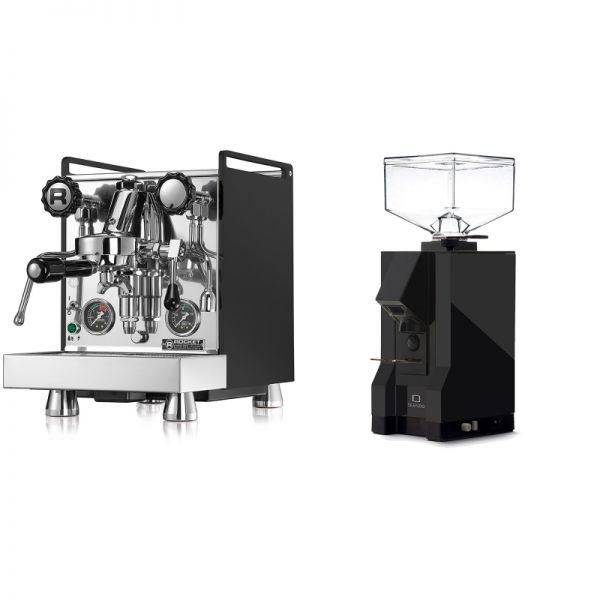 Rocket Espresso Mozzafiato Cronometro R, černá + Eureka Mignon Silenzio, BL black