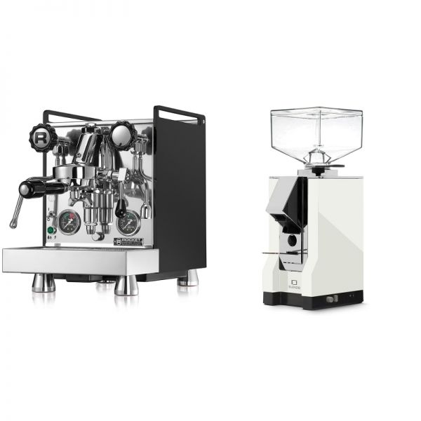 Rocket Espresso Mozzafiato Cronometro R, čierna + Eureka Mignon Silenzio, CR white