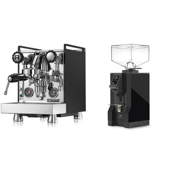 Rocket Espresso Mozzafiato Cronometro R, černá + Eureka Mignon Specialita, BL black