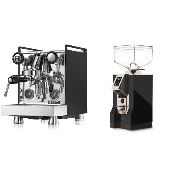 Rocket Espresso Mozzafiato Cronometro R, čierna + Eureka Mignon Specialita, CR black