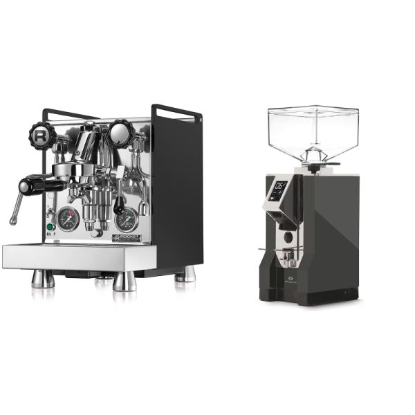 Rocket Espresso Mozzafiato Cronometro R, čierna + Eureka Mignon Specialita, CR anthracite