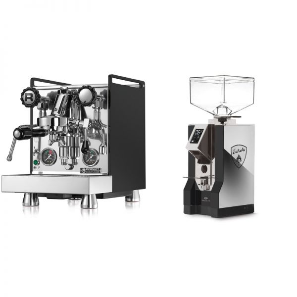Rocket Espresso Mozzafiato Cronometro R, černá + Eureka Mignon Specialita, NX black