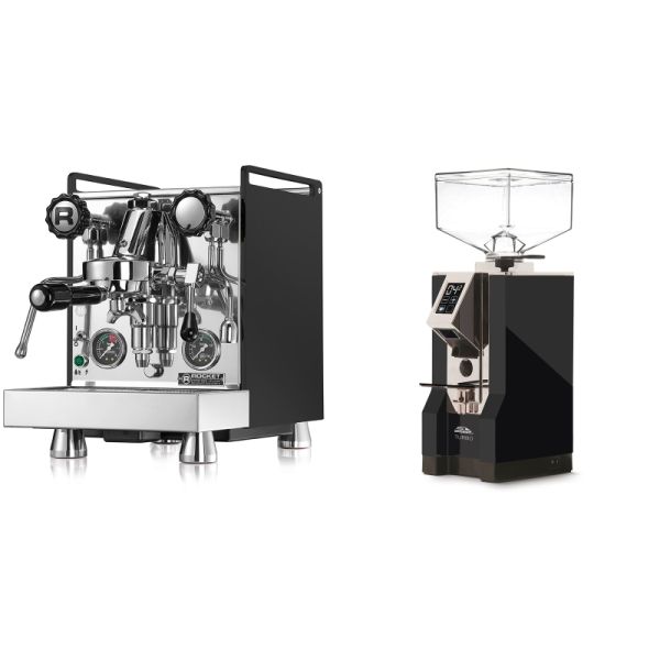 Rocket Espresso Mozzafiato Cronometro R, černá + Eureka Mignon Turbo, CR black