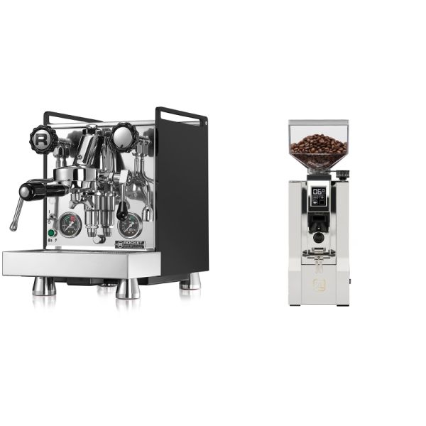 Rocket Espresso Mozzafiato Cronometro R, černá + Eureka Mignon XL, CR white