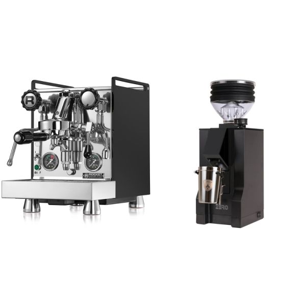 Rocket Espresso Mozzafiato Cronometro R, černá + Eureka Mignon Zero, BL black