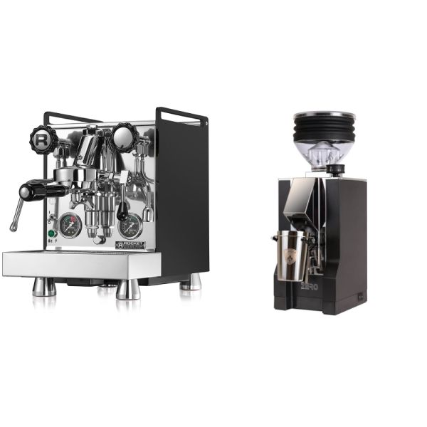 Rocket Espresso Mozzafiato Cronometro R, černá + Eureka Mignon Zero, CR black