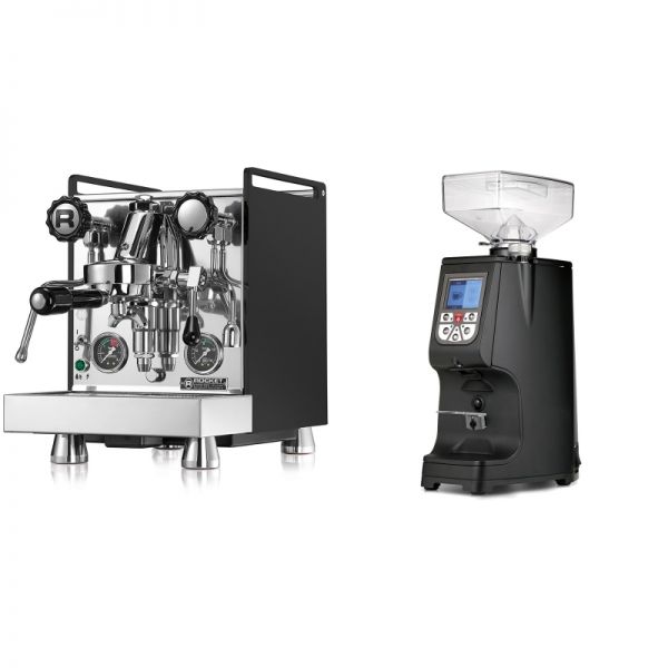 Rocket Espresso Mozzafiato Cronometro R, čierna + Eureka Atom 60, black