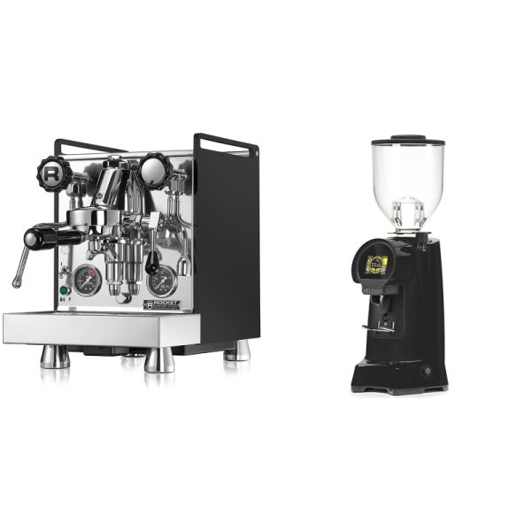 Rocket Espresso Mozzafiato Cronometro R, čierna + Eureka Helios 65, black