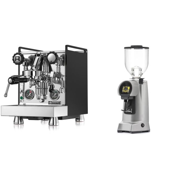 Rocket Espresso Mozzafiato Cronometro R, černá + Eureka Helios 65, grey