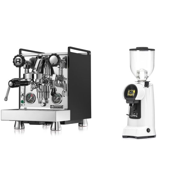 Rocket Espresso Mozzafiato Cronometro R, čierna + Eureka Helios 65, white
