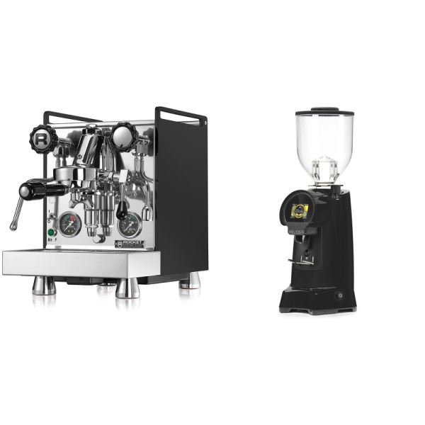 Rocket Espresso Mozzafiato Cronometro R, čierna + Eureka Helios 75, black