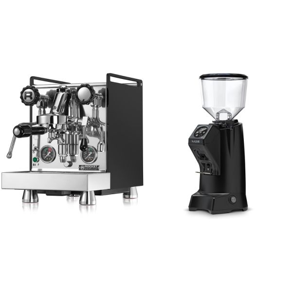 Rocket Espresso Mozzafiato Cronometro R, čierna + Eureka Nadir 65, black