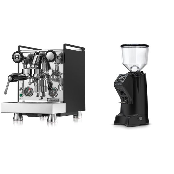 Rocket Espresso Mozzafiato Cronometro R, černá + Eureka Zenith 65 Touch, black