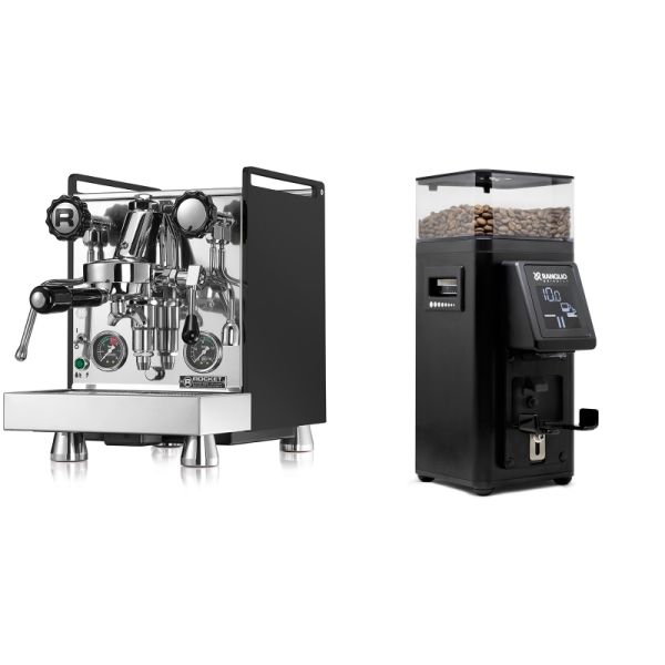 Rocket Espresso Mozzafiato Cronometro R, černá + Rancilio STILE, black