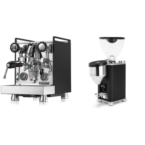 Rocket Espresso Mozzafiato Cronometro R, černá + Rocket Espresso GIANNINO, black/chrome
