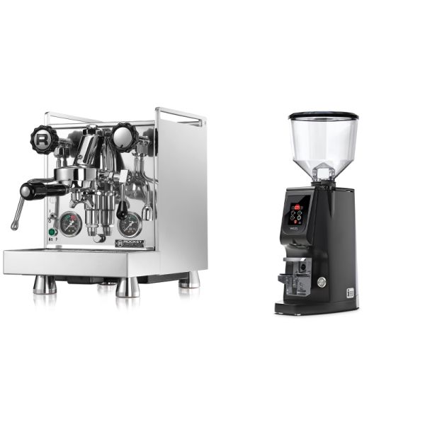 Rocket Espresso Mozzafiato Cronometro R + Eureka Atom W 65, black