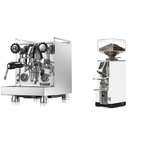 Rocket Espresso Mozzafiato Cronometro R + Eureka Mignon Libra, CR white