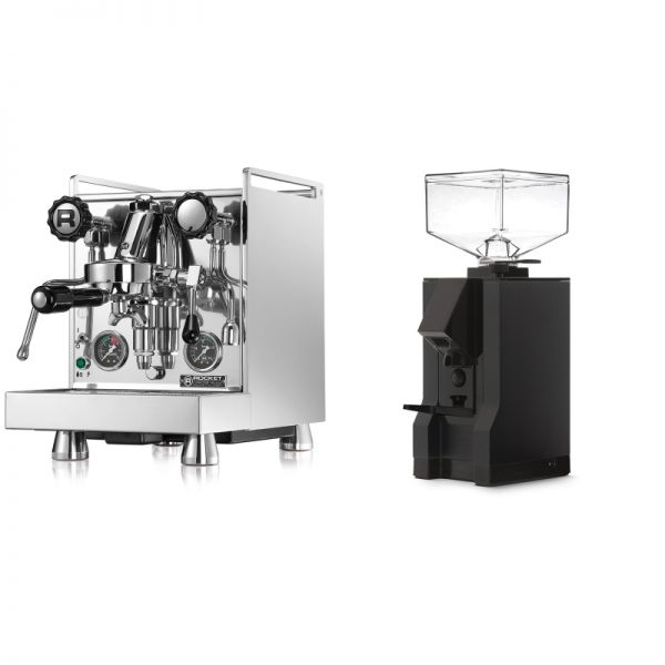 Rocket Espresso Mozzafiato Cronometro R + Eureka Mignon Manuale, BL black