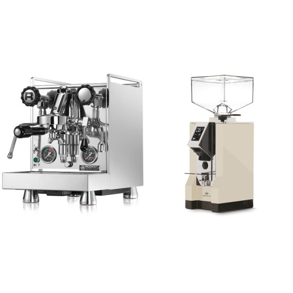 Rocket Espresso Mozzafiato Cronometro R + Eureka Mignon Specialita, CR cream
