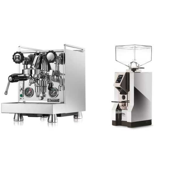 Rocket Espresso Mozzafiato Cronometro R + Eureka Mignon Turbo, CR chrome