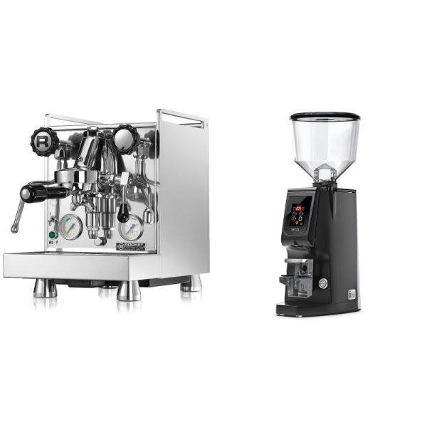 Rocket Espresso Mozzafiato Cronometro V + Eureka Atom W 65, black