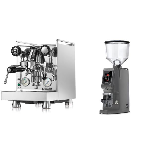 Rocket Espresso Mozzafiato Cronometro V + Eureka Atom W 65, grey