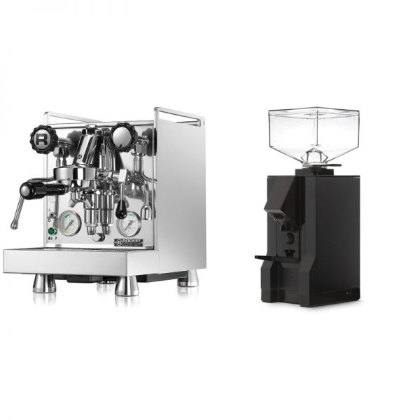 Rocket Espresso Mozzafiato Cronometro V + Eureka Mignon Manuale, BL black
