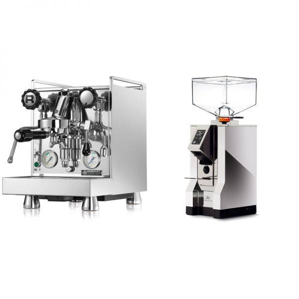 Rocket Espresso Mozzafiato Cronometro V + Eureka Mignon Perfetto, CR chrome