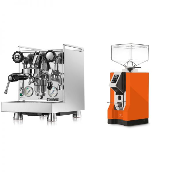 Rocket Espresso Mozzafiato Cronometro V + Eureka Mignon Specialita, CR orange