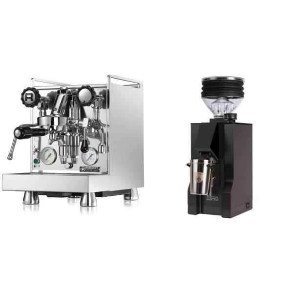 Rocket Espresso Mozzafiato Cronometro V + Eureka Mignon Zero, BL black