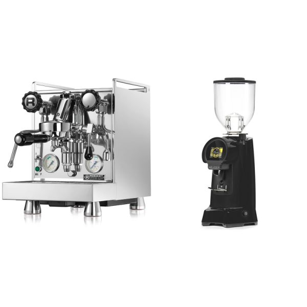 Rocket Espresso Mozzafiato Cronometro V + Eureka Helios 75, black
