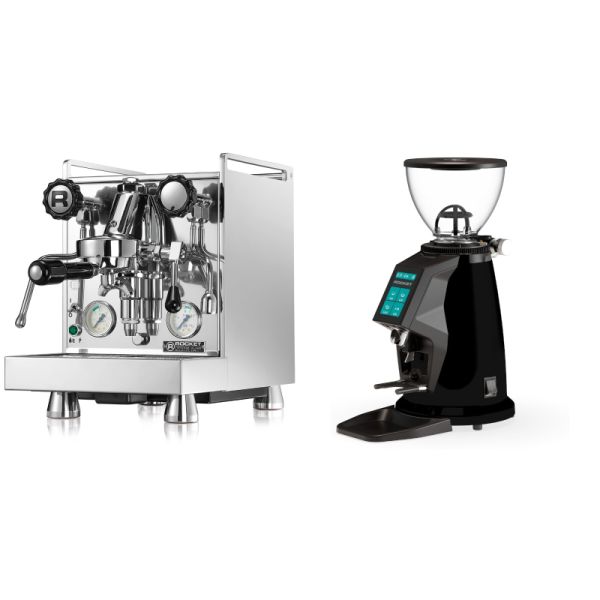 Rocket Espresso Mozzafiato Cronometro V + Rocket Espresso SPLUGA, black